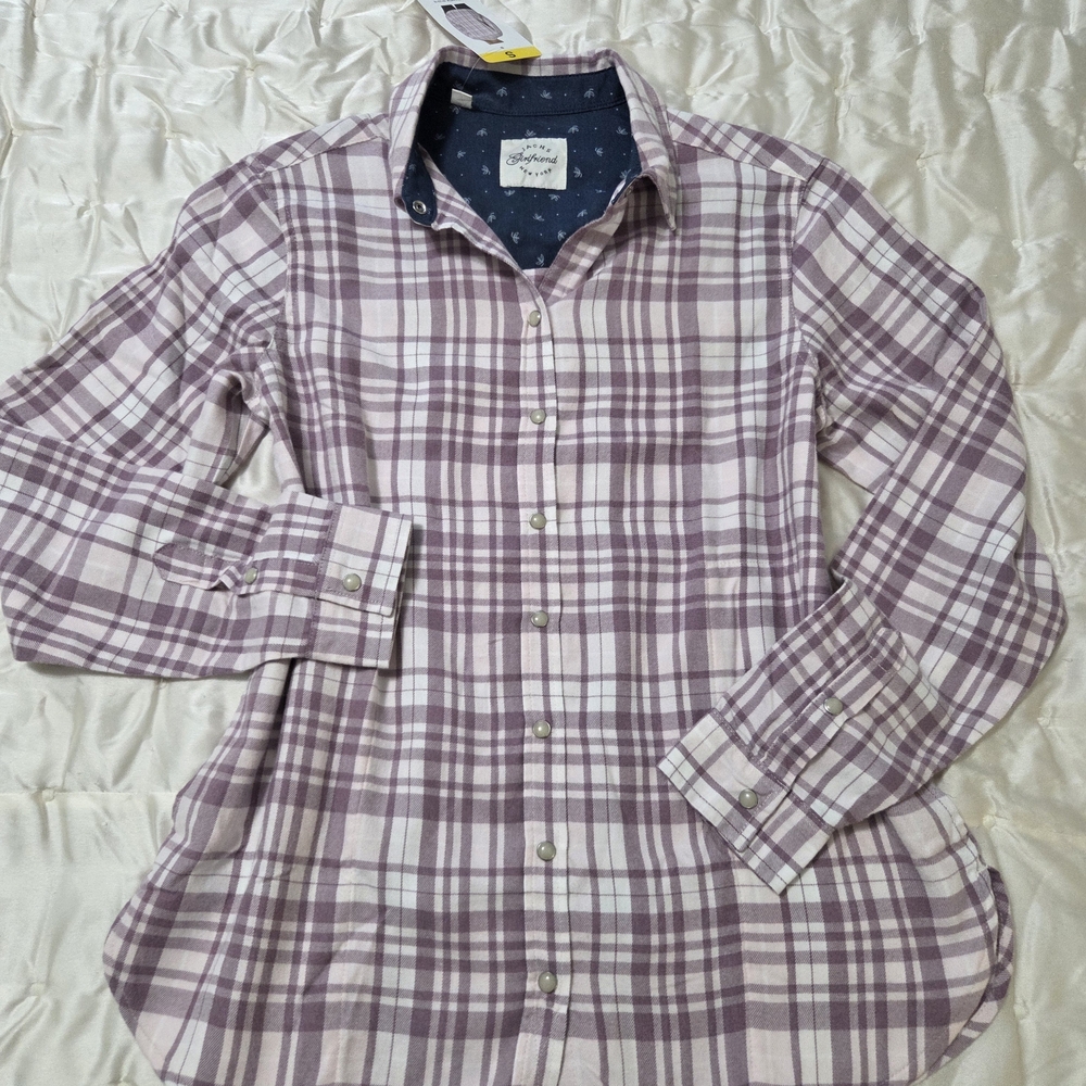 NWT Jachs Girlfriend Plaid Shirt. - Picture 9 of 9